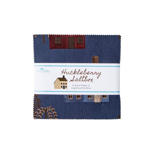 Riley Blake Huckleberry Saltbox Fabric Collection 5" Stacker (42 Pieces)