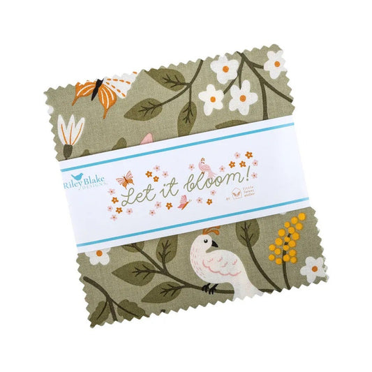 Riley Blake Let It Bloom Fabric Collection 5" Stacker (42 Pieces)