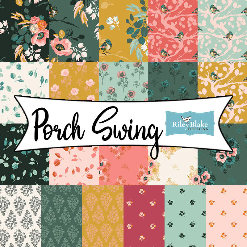 Riley Blake Porch Swing Fabric Collection 2.5" Rolie Polie