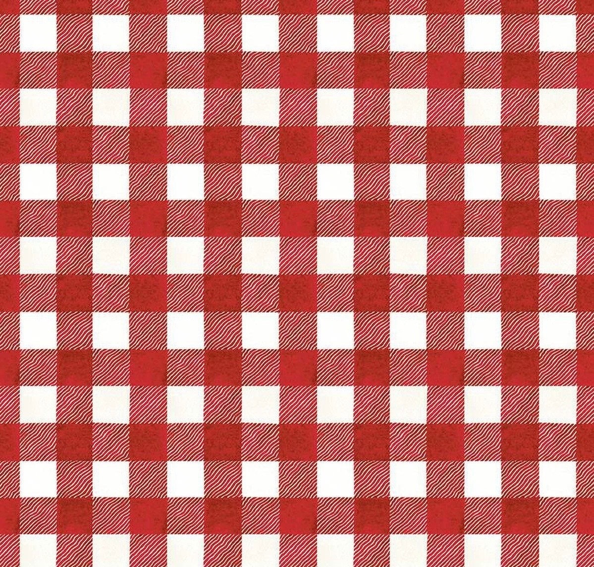 WIDEBACKS! Riley Blake White as Snow Fabric Collection Red Buffalo Plaid Wideback ( 107"-108" Width) Premium 100% Cotton Fabrics