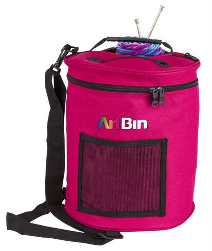 ArtBin Yarn Drum Knitting And Crochet Tote Bag ( Choose From Raspberry or Periwinkle)