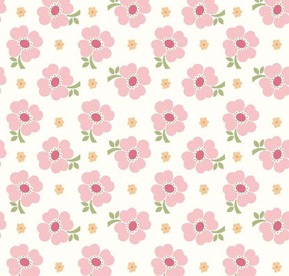 WIDEBACKS! Riley Blake Lori Holt Bee Vintage Fabric Collection Pink Flowers Wideback ( 107"-108" Width) Premium 100% Cotton Fabrics