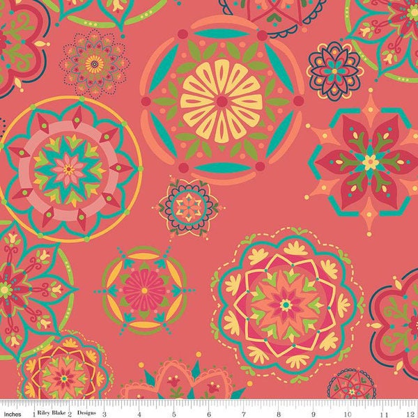 PREORDER! Wideback Riley Blake Heather Peterson Market Street Fabric Collection Tea Rose ( 106"-108" Wide) Premium 100% Cotton Ship AUG 2024