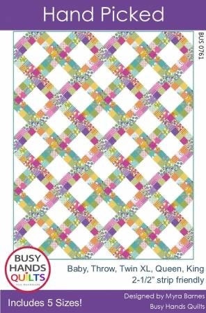 Busy Hands Quilts Hand Picked Quilt Pattern (5 Size Variations Per Pattern)