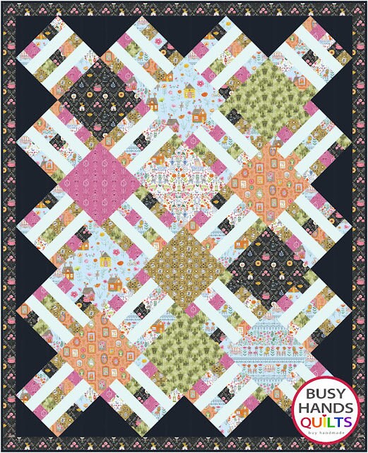 Busy Hands Quilts Home Awaits Quilt Pattern (6 Size Variations Per Pattern)