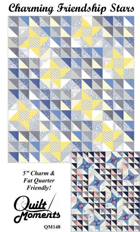 Quilt Moments Charming Friendship Quilt Pattern (2 Size Variations Per Pattern)