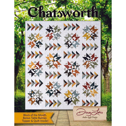 Doug Leko Antler Quilt Designs Chatsworth Pattern Book (Opt Foundation Paper & Rulers Available)