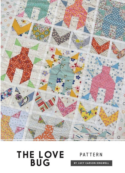 Jen Kingwell Designs The Love Bug Quilt Pattern Finished Size: 32"x44.5"