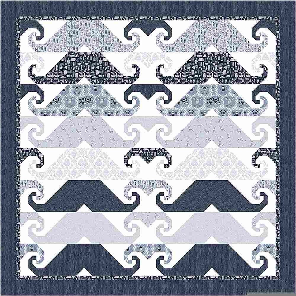 Tourmaline & Thyme Mustache Quilt Pattern Finished Size: 74"x74"