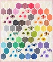 Violet Craft The Honeycomb Abstractions: A Foundation Paper Piecing Project Pattern (3 Size Variations Per Pattern)