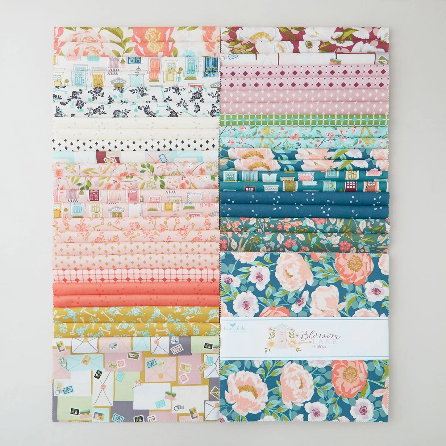 Riley Blake Blossom Lane Fabric Collection 10" Stacker (42 Pieces)