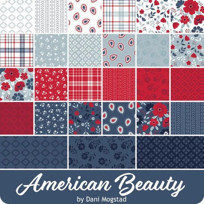 Riley Blake American Beauty Tea Fabric Collection 10" Stacker (42 Pieces)