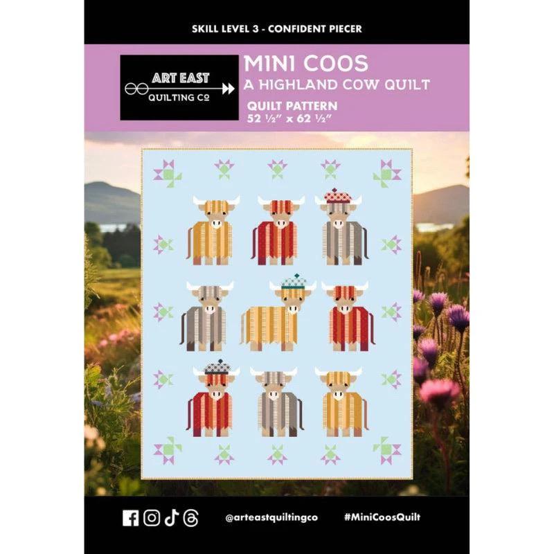 Riley Blake Art East Quilting Co Mini Coos Quilt Kit Featuring RBD Fabrics Finished Size: 52.5"x62.5"