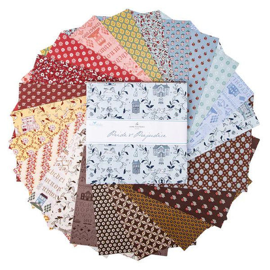 Riley Blake Pride & Prejudice Fabric Collection 10" Stacker (42 Pieces Per Bundle)