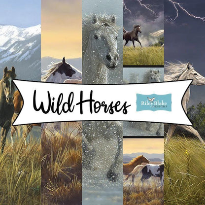 PREORDER Riley Blake Smoky Valley Panel Quilt Kit Featuring Wild Horses Fabric Collection SHIPS DEC 2024