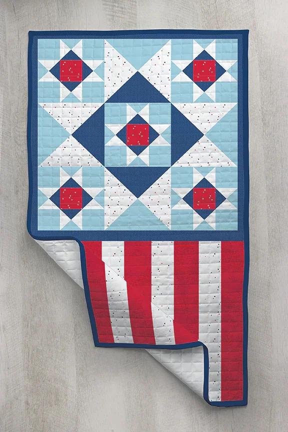 READY TO SHIP!! Riley Blake Door Banner of the Month April Patriot Dreams Door Banner Kit (Finished Size 20"x36")