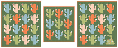 Pen + Paper Patterns Oh My Cacti Quilt Pattern - 2 Size Variations Per Pattern (Optional Fineline Glue Tip Applicators)