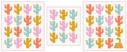 Pen + Paper Patterns Oh My Cacti Quilt Pattern - 2 Size Variations Per Pattern (Optional Fineline Glue Tip Applicators)