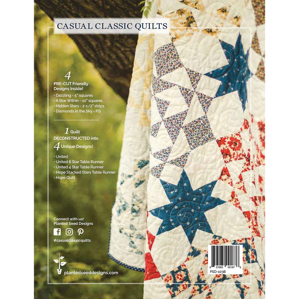 Planted Seed Designs Casual Classic Quilts Quilt Pattern Book (Softcover)