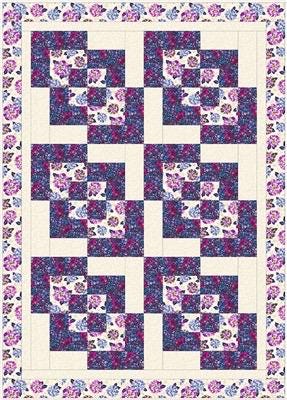 Fabric Cafe Corner Play Quilt Pattern Finished Size 45"x63"