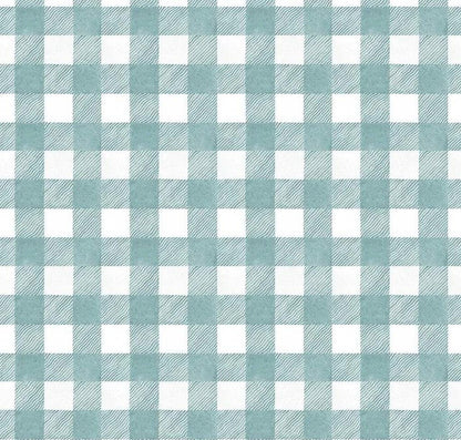 WIDEBACKS! Riley Blake White as Snow Fabric Collection Blue Buffalo Plaid Wideback ( 107"-108" Width) Premium 100% Cotton Fabrics