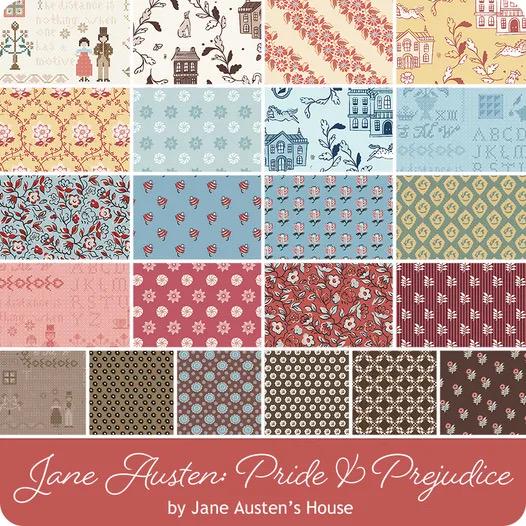 Riley Blake Pride & Prejudice Fabric Collection 10" Stacker (42 Pieces Per Bundle)