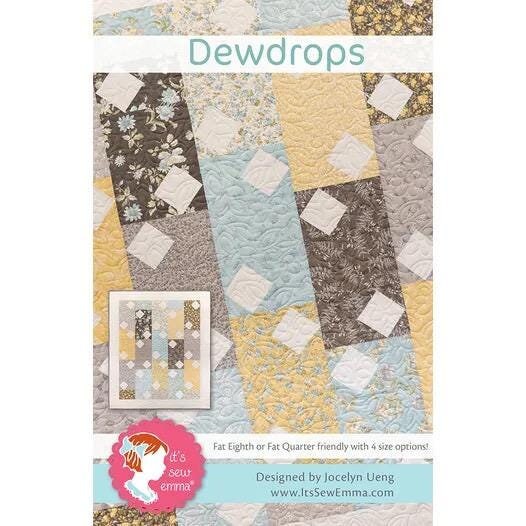 It’s Sew Emma Dewdrops Quilt Pattern - 4 Size Variations Per Pattern