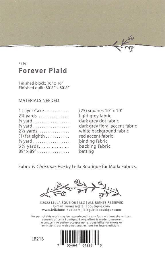 Lella Boutique Forever Plaid Quilt Pattern