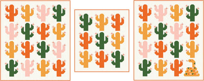 Pen + Paper Patterns Oh My Cacti Quilt Pattern - 2 Size Variations Per Pattern (Optional Fineline Glue Tip Applicators)