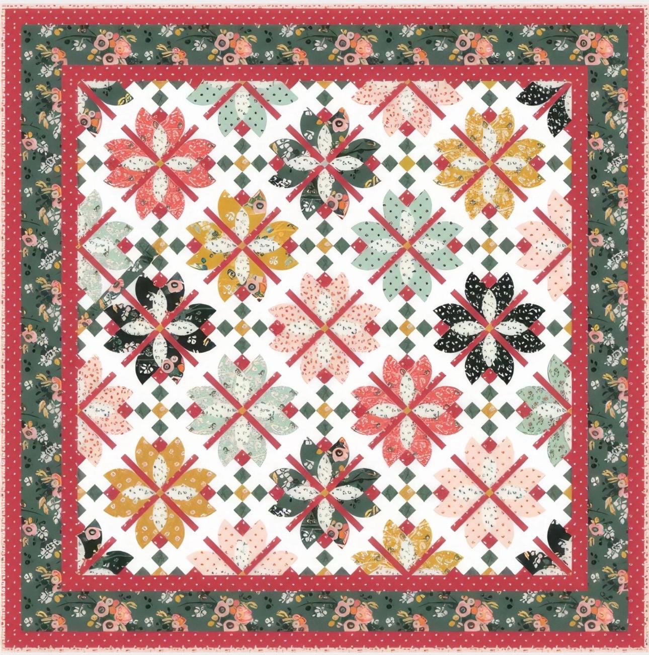 LIMITED STOCK!! Riley Blake Through The Lattice Quilt Kit Featuring Porch Swing Fabric Collection