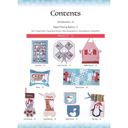 C&T Publishing Mary Hertel Sew A Winter Woodland Christmas Quilts Pattern Book (Softcover)