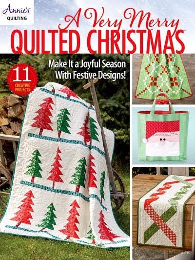 Annie's Quilting A Very Merry Quilted Christmas Pattern Book - Make It a Joyful Season With 11 Festive Creative Projects (Softcover) A141536