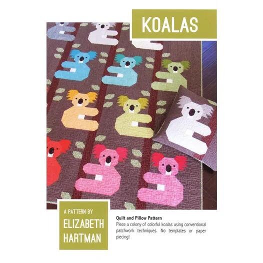 Elizabeth Hartman Koalas Quilt Pattern - 3 Size Variations Per Pattern