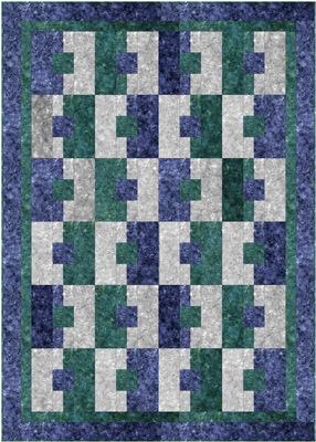 Fabric Cafe Attraction Quilt Pattern Finished Size 44"x62"