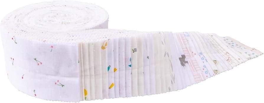 Riley Blake Hush Hush 3 Fabric Collection 2.5" Rolie Polie (40 2.5" Strips Per Roll)