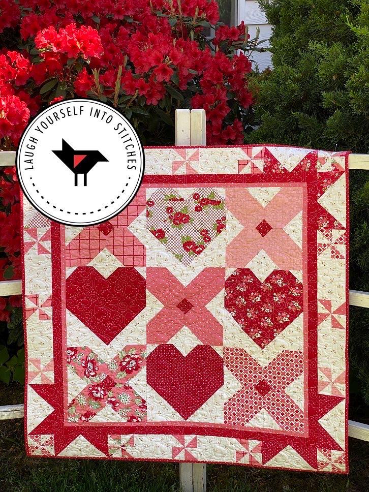 Laugh Yourself Into Stitches Smoochie Quilt Pattern Finished Size: 36"x36"