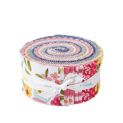 Riley Blake Flora Fabric Collection 2.5" Rolie Polie