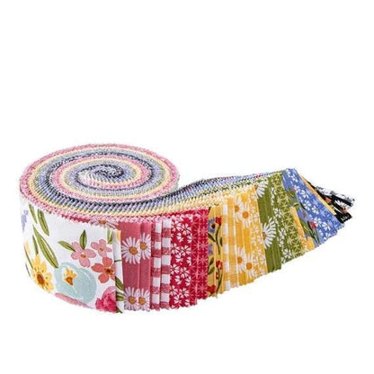 Riley Blake Flora Fabric Collection 2.5" Rolie Polie