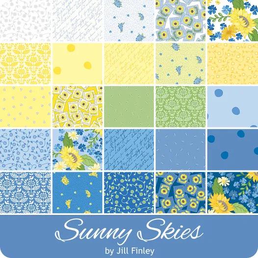 Riley Blake Sunny Skies Fabric Collection 10" Stacker (42 Pieces Per Bundle)