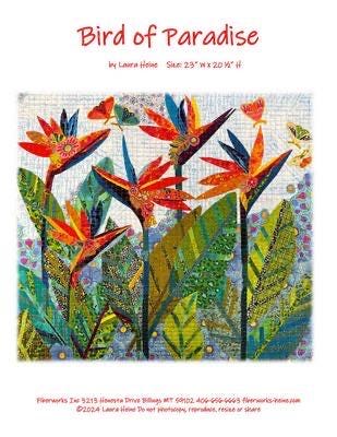 Laura Heine Bird of Paradise Wall Quilt Pattern Finished Size: 23"x20.5"