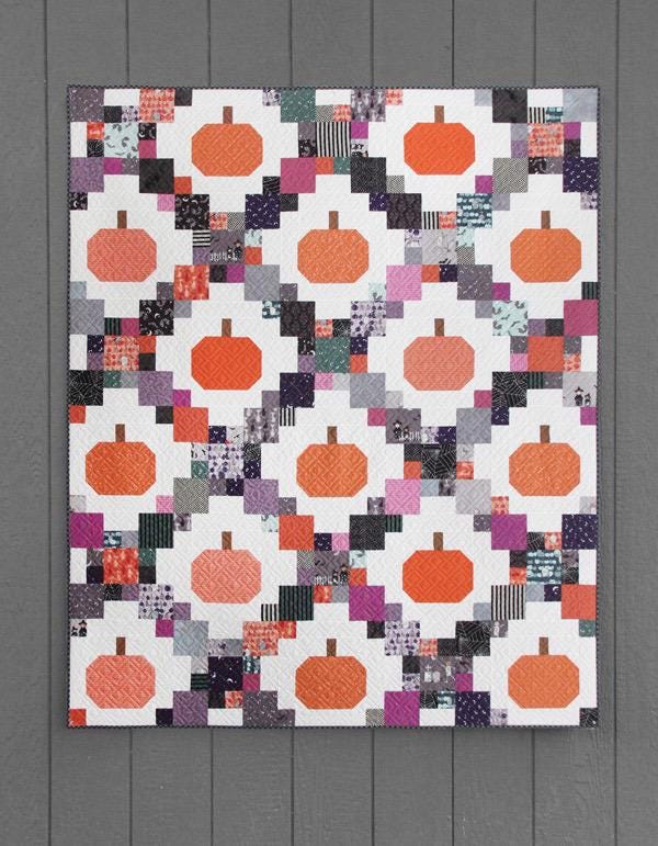 Cluck Cluck Sew Pumpkin Patches Quilt Pattern Finished Size: 60"x72" CCS204