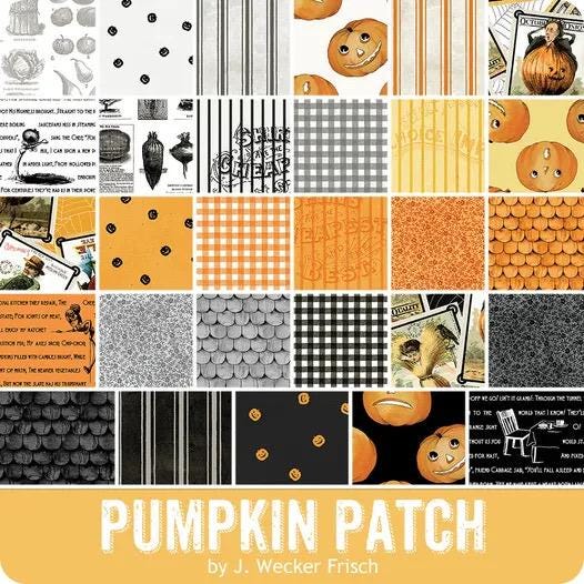 Riley Blake Pumpkin Patch Fabric Collection 2.5" Rolie Polie (40 2.5" Strips Per Roll)