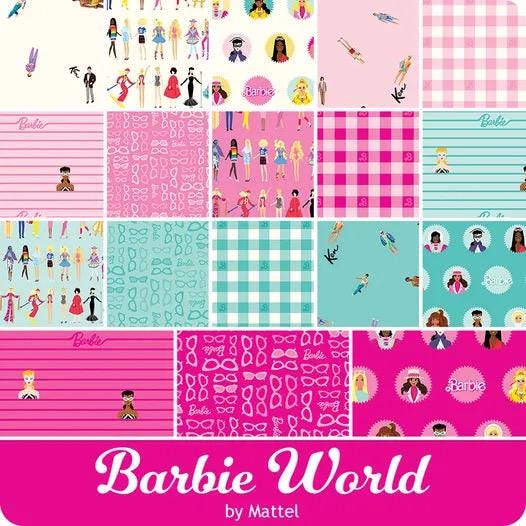 Riley Blake Barbie World Fabric Collection 10" Stacker