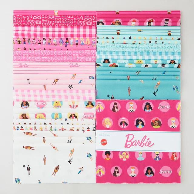 Riley Blake Barbie World Fabric Collection 10" Stacker