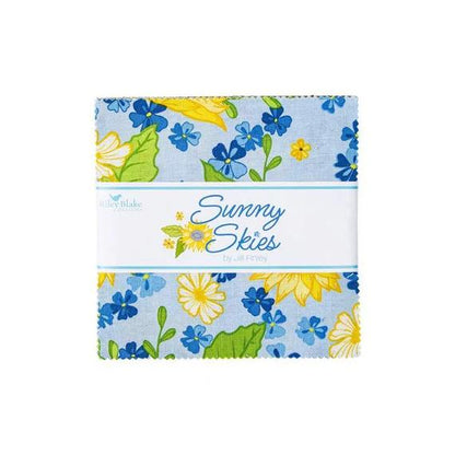 Riley Blake Sunny Skies Fabric Collection 5" Stacker (42 Pieces Per Bundle)