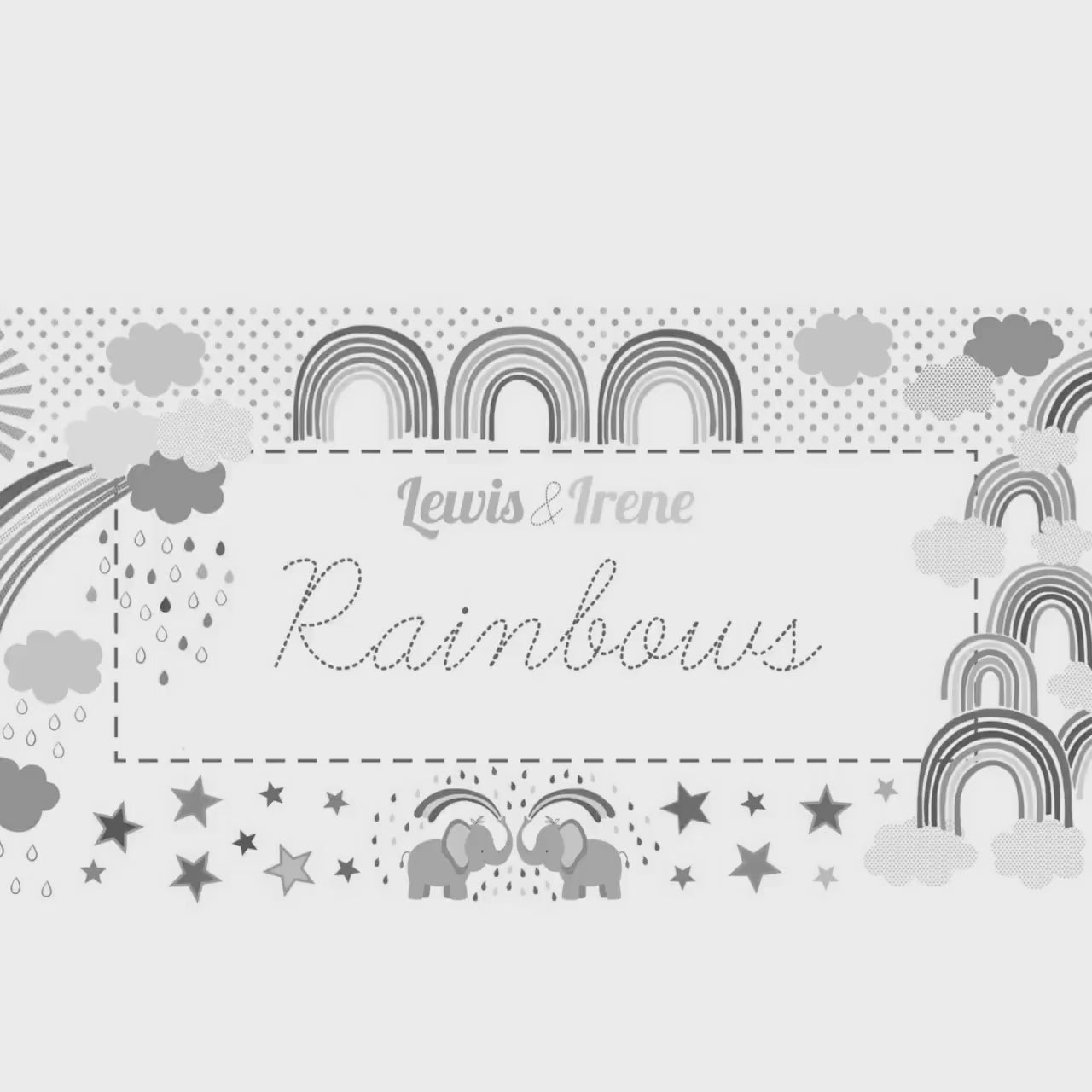 Lewis & Irene Rainbows Fabric Collection Digital Print Ochre/Multi Stripe Ombré Rainbows Premium 100% Cotton Quilt Shop Quality Fabrics