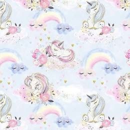 3Wishes Magical Unicorn Utopia Cotton Fabric