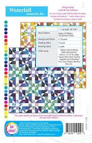 Colorwerx Waterfall Quilt Pattern Finished Size:  60"x60"