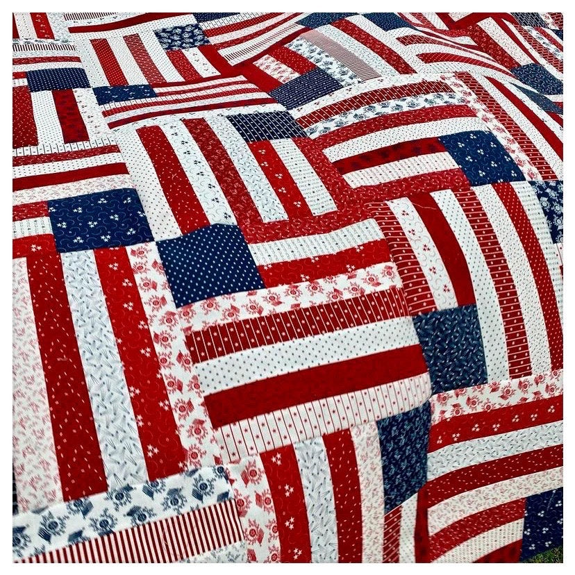 American Dream Quilt Pattern by Angela Pingel Designs - 3 Size Variations Per Pattern