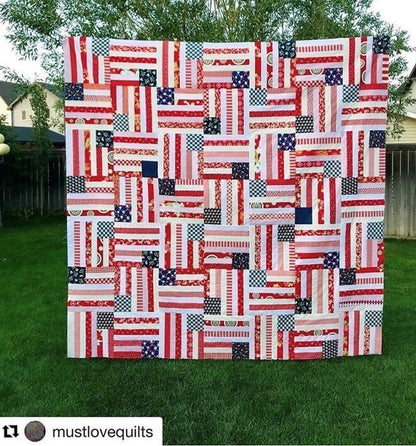 American Dream Quilt Pattern by Angela Pingel Designs - 3 Size Variations Per Pattern